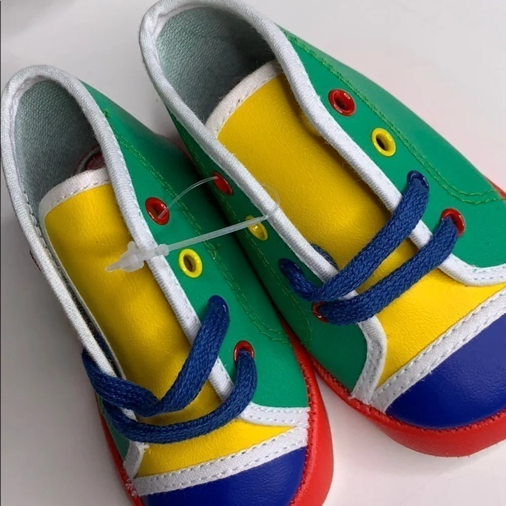 New Gold Bug Color Block Infant 1 lace up sneaker multicolor shoes